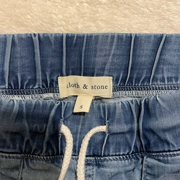 Cloth & Stone Denim Blue Joggers - Picture 2 of 2